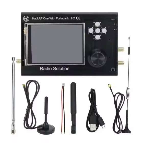 SDR Radio Transceiver 3.2 Inch Screen PortaPack with Firmware+ HackRF One SDR Radio Solution